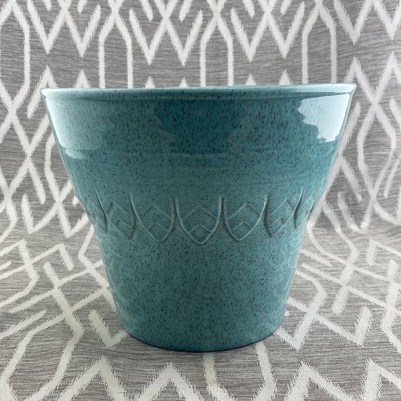 RED WING Pottery USA Planter Pot Plant Pot Aqua Turquoise - Picture 1 of 5